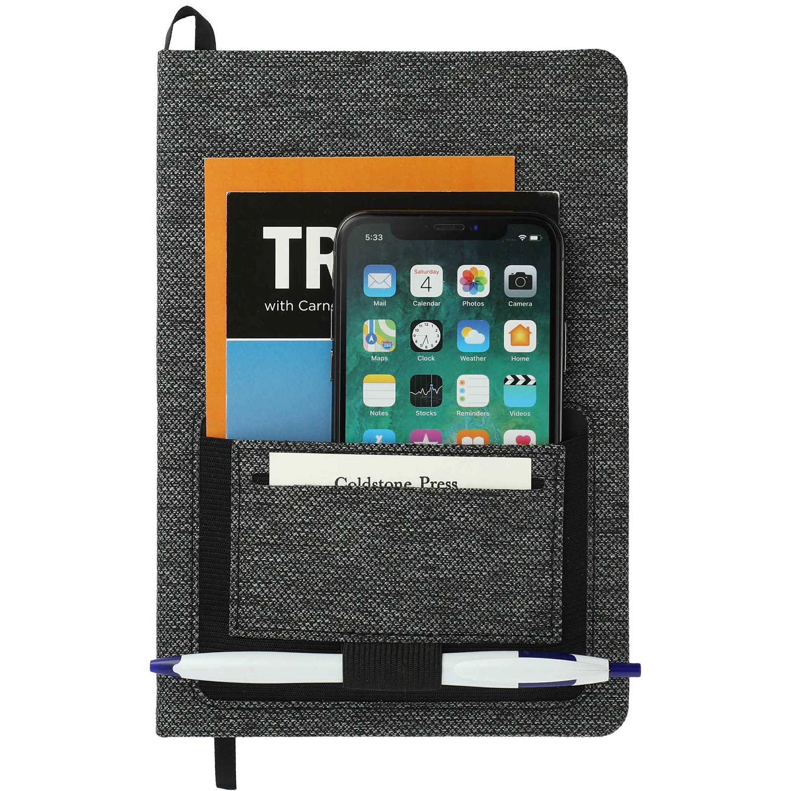 5.5” x 8.5” FSC® Mix Vila RPET Bound Notebook - Image 3