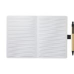 5" x 7" FSC® Recycled Notebook and Pen Set - Image 2