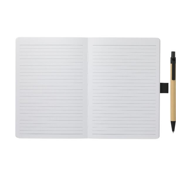 5" x 7" FSC® Recycled Notebook and Pen Set - Image 5
