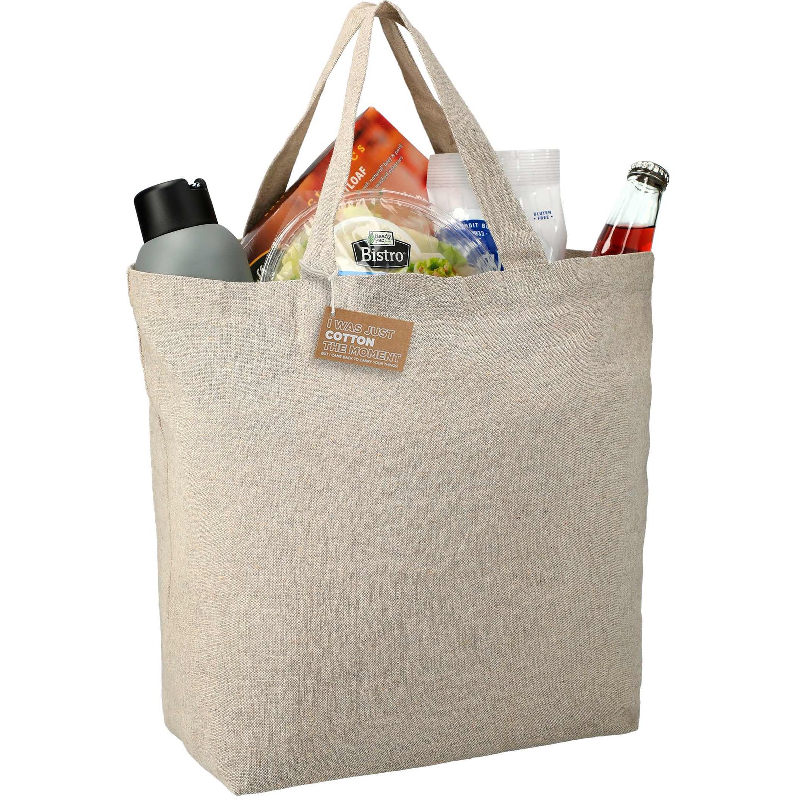 Recycled 5oz Cotton Twill Grocery Tote - Image 3