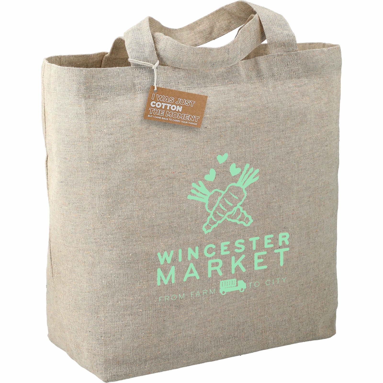 Recycled 5oz Cotton Twill Grocery Tote - Image 4