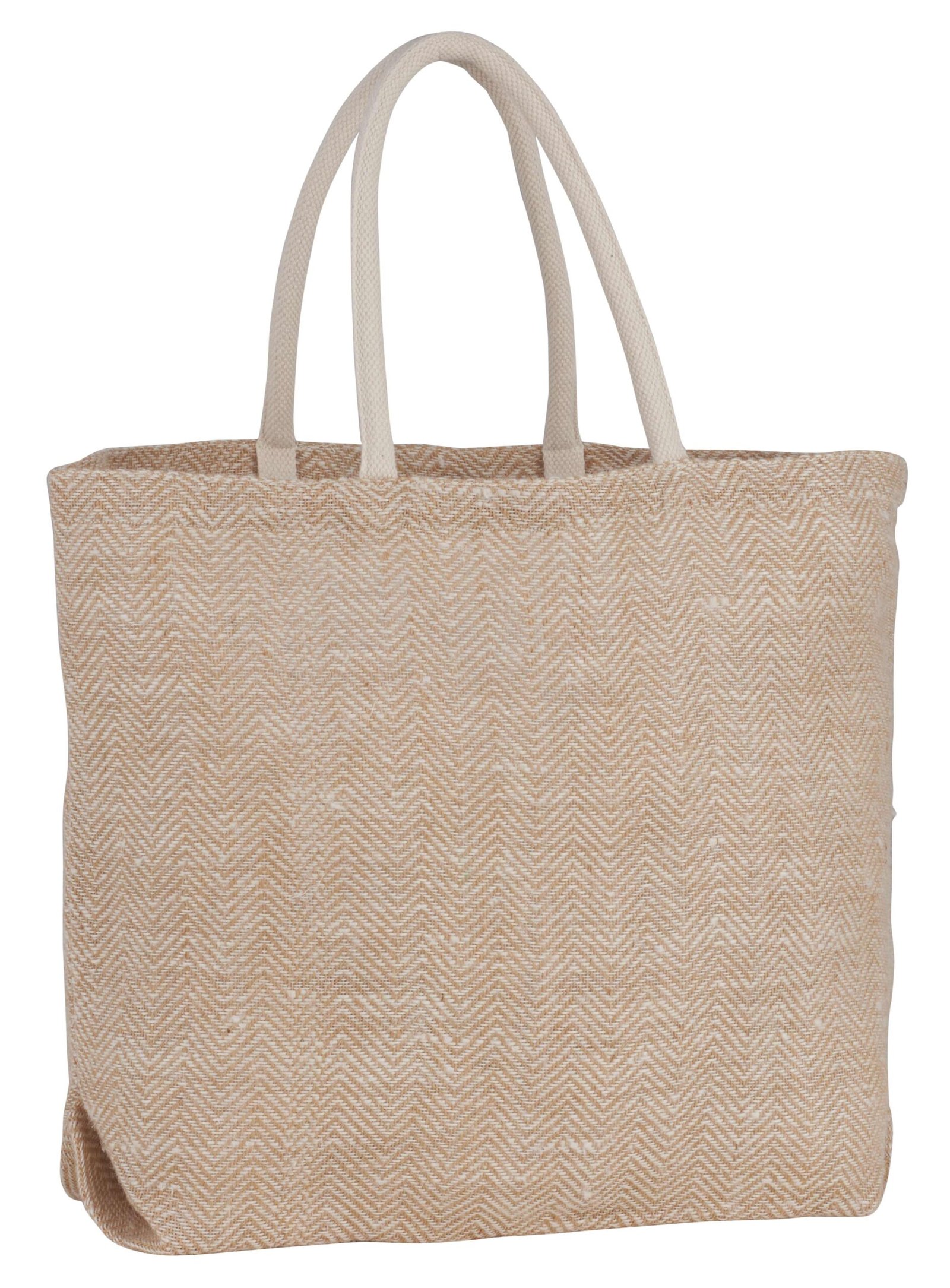 Herringbone Jute Tote - Image 4