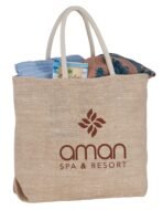 Herringbone Jute Tote - Image 6