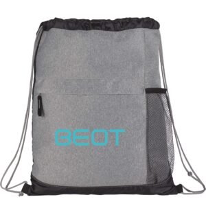 Heather Melange Drawstring Bag