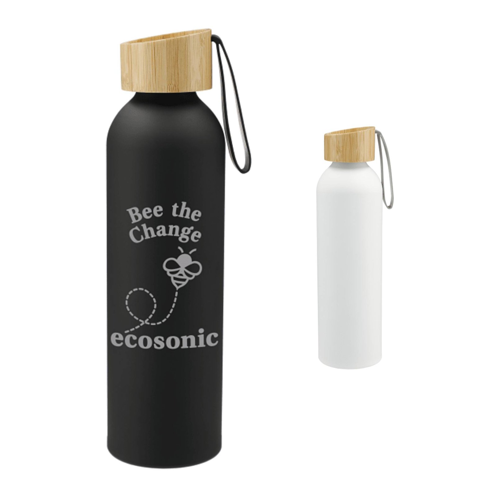 Ryze Aluminum Sports Water Bottle 22 oz with FSC® Bamboo Lid - Image 3