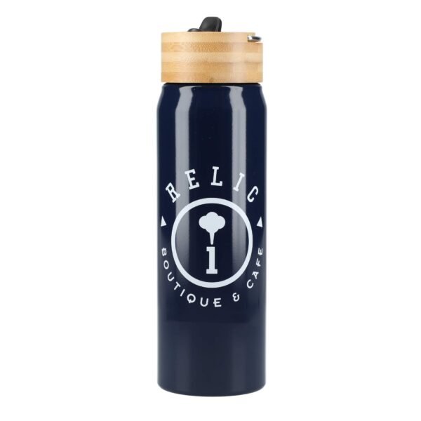 Billy 26oz Eco-Friendly Aluminum Bottle W/ FSC® 100% Bamboo Lid - Image 11