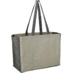 Recycled Cotton Contrast Side Shopper Tote - Image 2