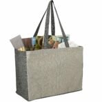 Recycled Cotton Contrast Side Shopper Tote - Image 3