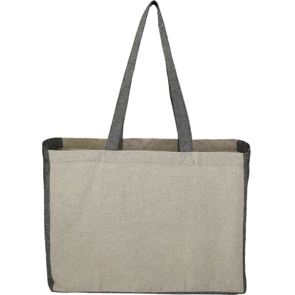 Recycled Cotton Contrast Side Shopper Tote - Image 6