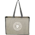 Recycled Cotton Contrast Side Shopper Tote