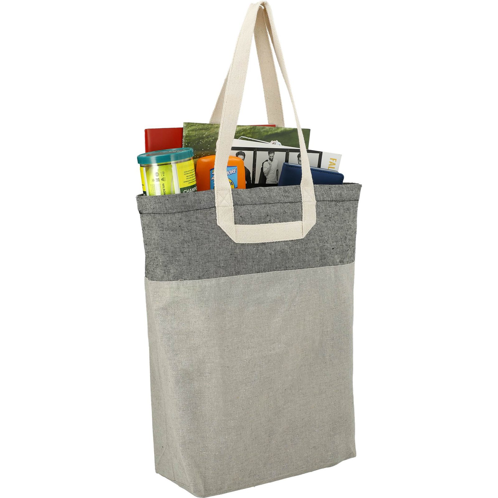 Recycled Cotton U-Handle Book Tote - Image 6