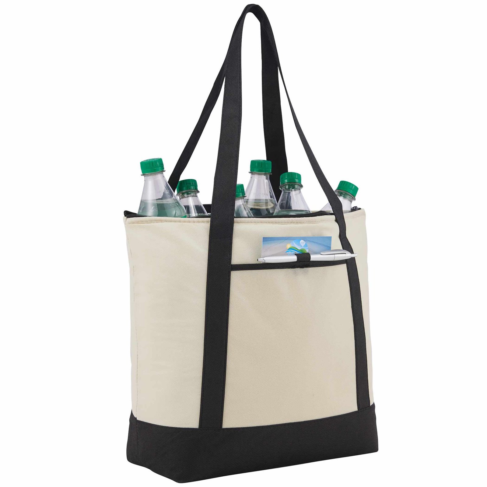 Lighthouse 24-Can Non-Woven Tote Cooler - Image 6