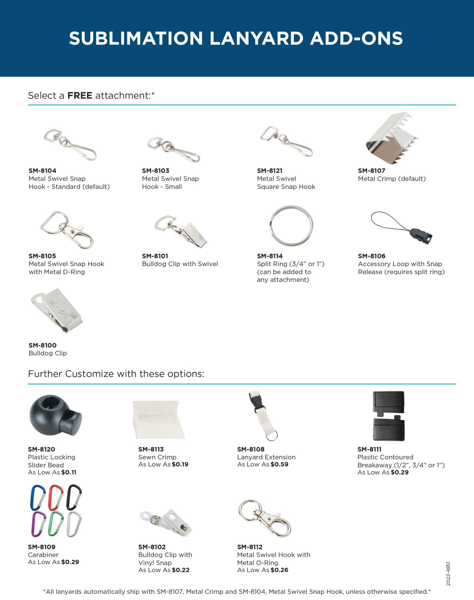 Full Color 1" Lanyard w/ Hook - Image 3