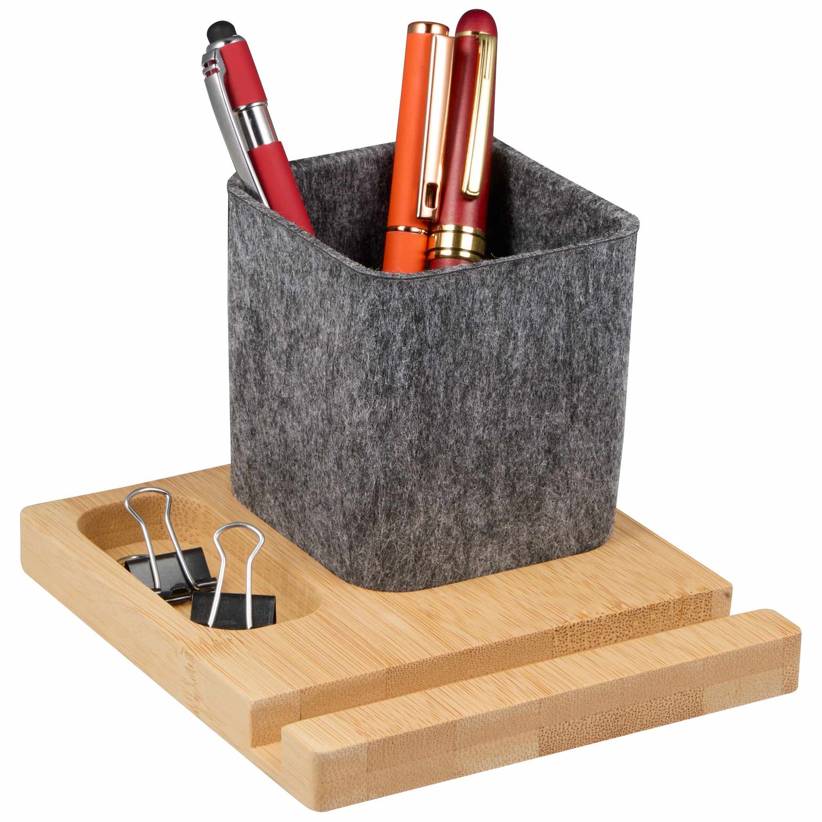 Recycled Felt & Bamboo Pen Holder - Image 10