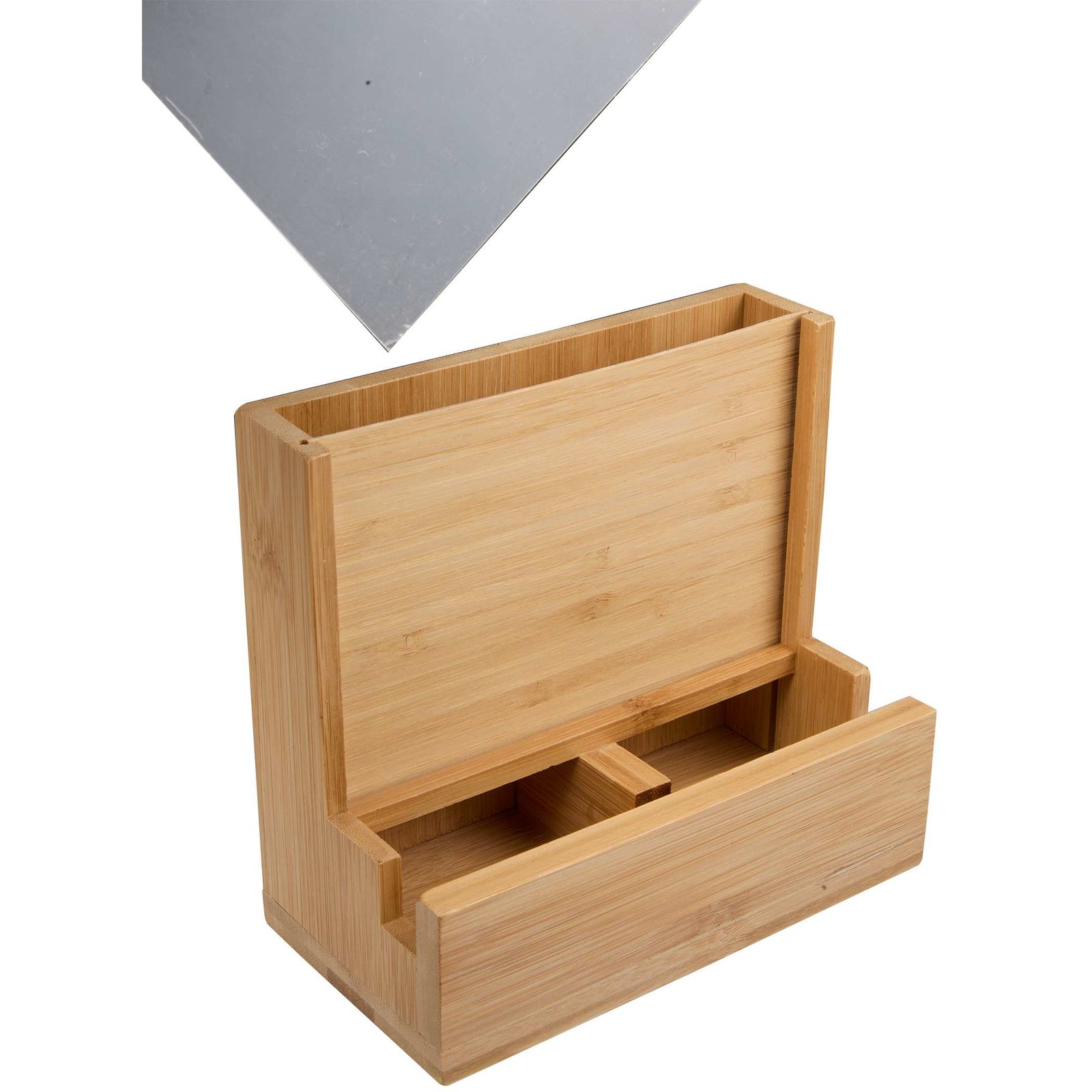 FSC® 100% Bamboo Photo Frame Desktop Organizer - Image 11