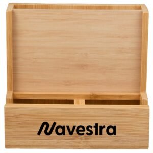 FSC® 100% Bamboo Photo Frame Desktop Organizer