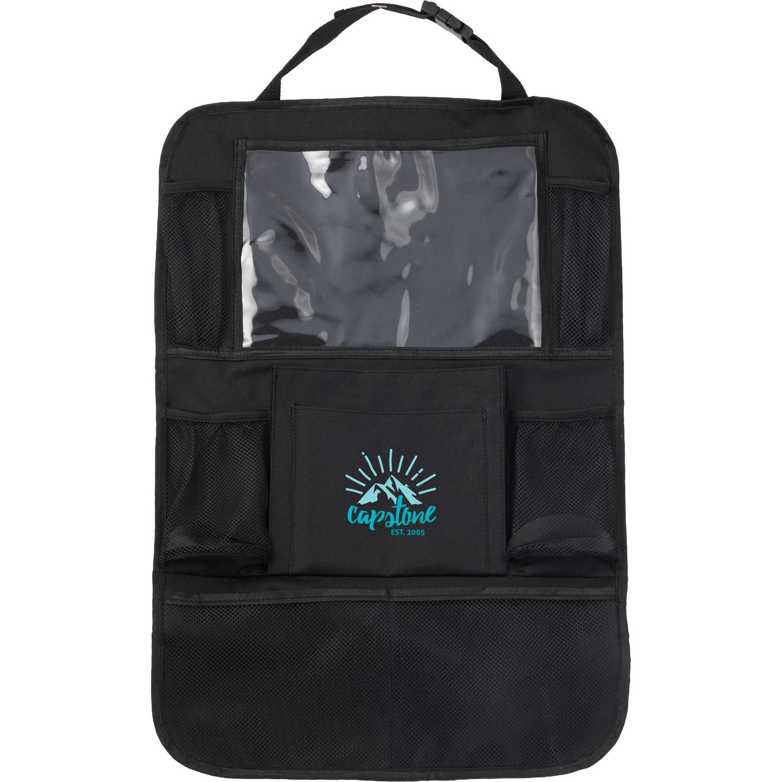 Recycled Back Seat Car Organizer with Tablet Pocket