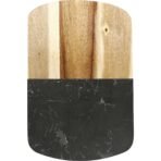 Black Marble Cheese Board Set with Knives - Image 3