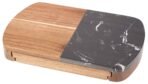 Black Marble Cheese Board Set with Knives - Image 5