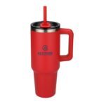 Pinnacle 40 oz Vacuum Insulated Eco-Friendly Travel Tumbler With Straw - Image 6