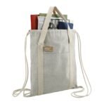 Repose 5oz.  Recycled Cotton Drawstring Bag - Image 3