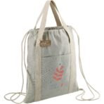 Repose 5oz.  Recycled Cotton Drawstring Bag - Image 6