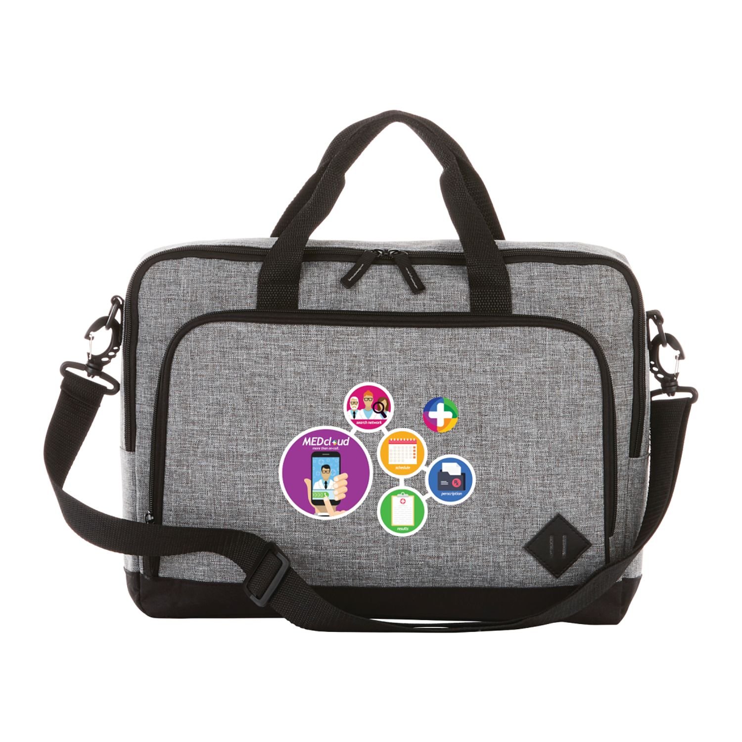 3450-56-1 Graphite 15" Computer Briefcase - Image 1