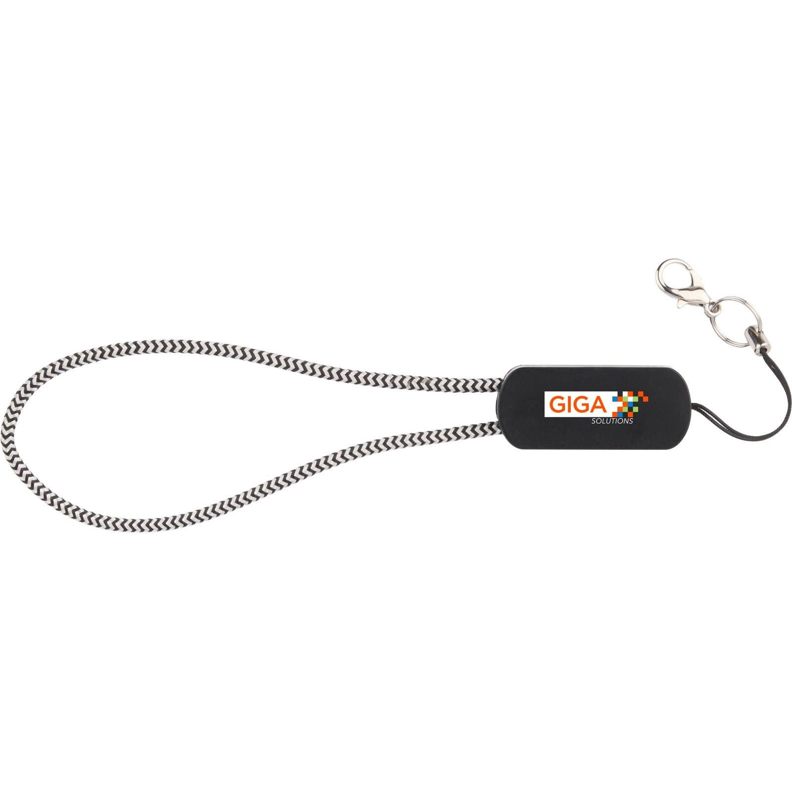 7143-90BKSL_D_FR Wrist Link 5-in-1 65W PD Charging Cable Lanyard - Image 1