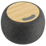 Wireless Charging Garm Fabric & Bamboo Bluetooth Speaker - Image 5