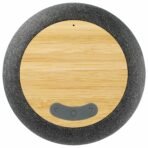 Wireless Charging Garm Fabric & Bamboo Bluetooth Speaker - Image 7