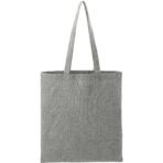 Recycled Cotton Herringbone Tote w/Zip Pocket 7oz - Image 2