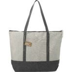 Repose 10oz Recycled Cotton Zippered Tote - Image 5