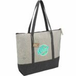 Repose 10oz Recycled Cotton Zippered Tote - Image 6