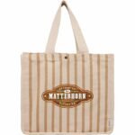 FEED Cotton and Jute Striped Tote