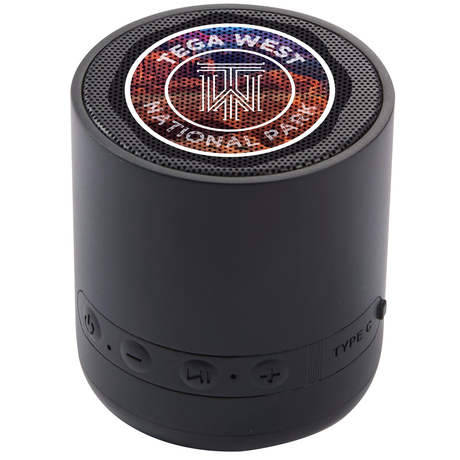 SM-2950BK_D_FR-2 BuzzTurn Recycled Bluetooth Speaker - Image 1
