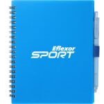 5.5” x 7” FSC® Recycled Spiral Notebook w/ RPET Pen