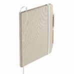 5" x 7" Organic Cotton Bound Notebook w/Pen - Image 4