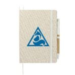 5" x 7" Organic Cotton Bound Notebook w/Pen