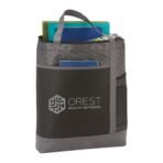 Chrome Non-Woven Zipper Convention Tote - Image 3