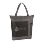 Chrome Non-Woven Zipper Convention Tote - Image 4