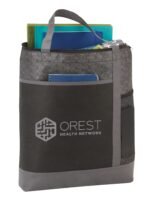 Chrome Non-Woven Zipper Convention Tote - Image 5