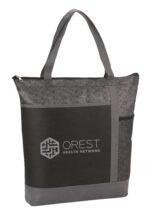Chrome Non-Woven Zipper Convention Tote - Image 6