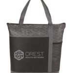 Chrome Non-Woven Zipper Convention Tote
