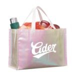 Iridescent Non-Woven Shopper Tote - Image 5