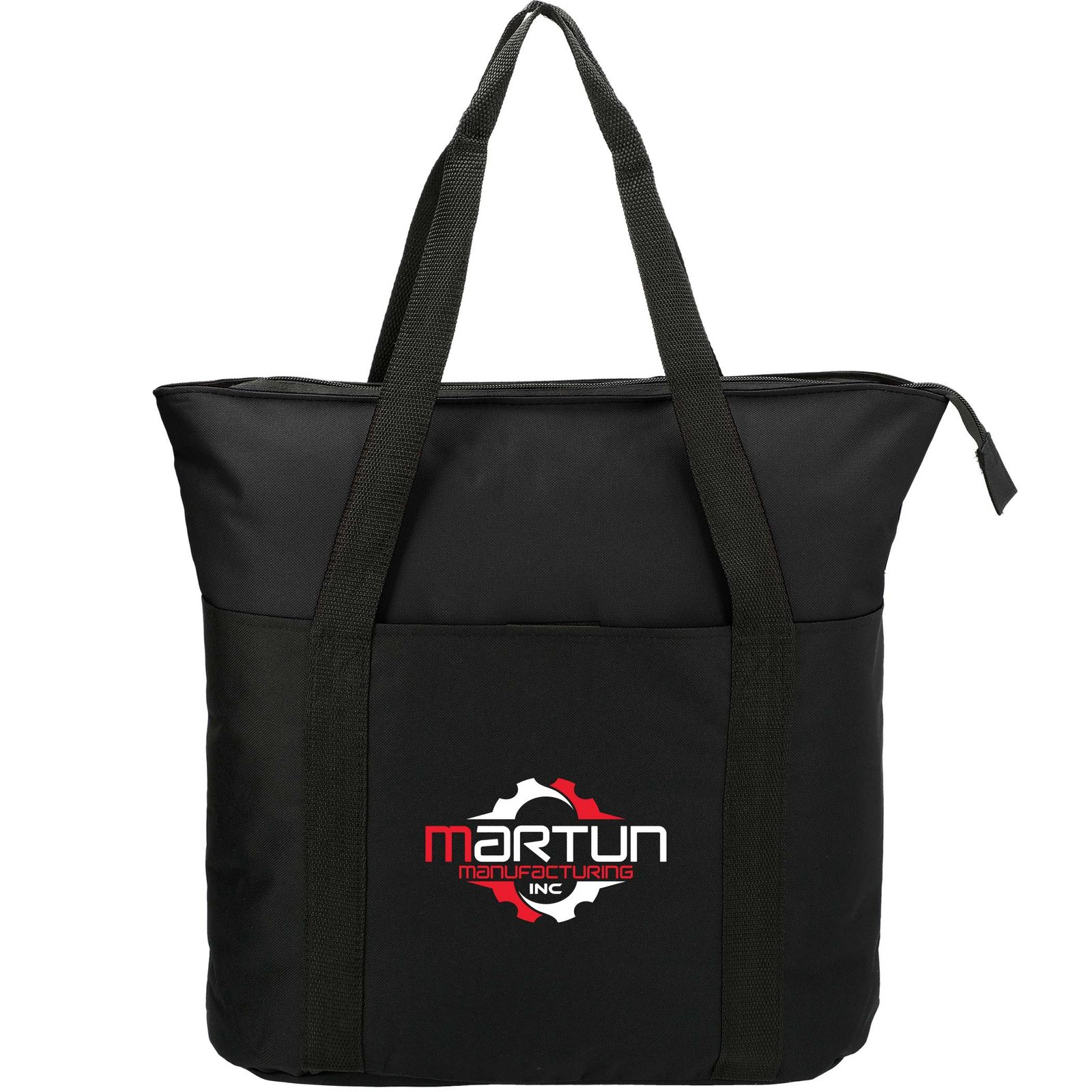 SM-7539BK_D_FR_6323 Heavy Duty Zippered Convention Tote - Image 1