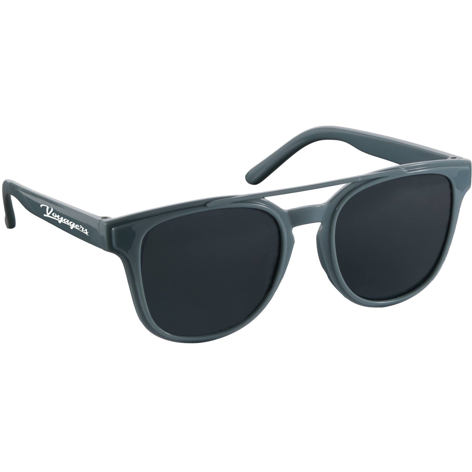 SM-7975GY_D_FR-3 Peyton Recycled Brow Bar Sunglasses - Image 1