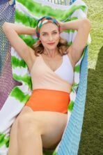 Towel Specialties Good Vibes Cabana Stripe Beach Towel - Image 2