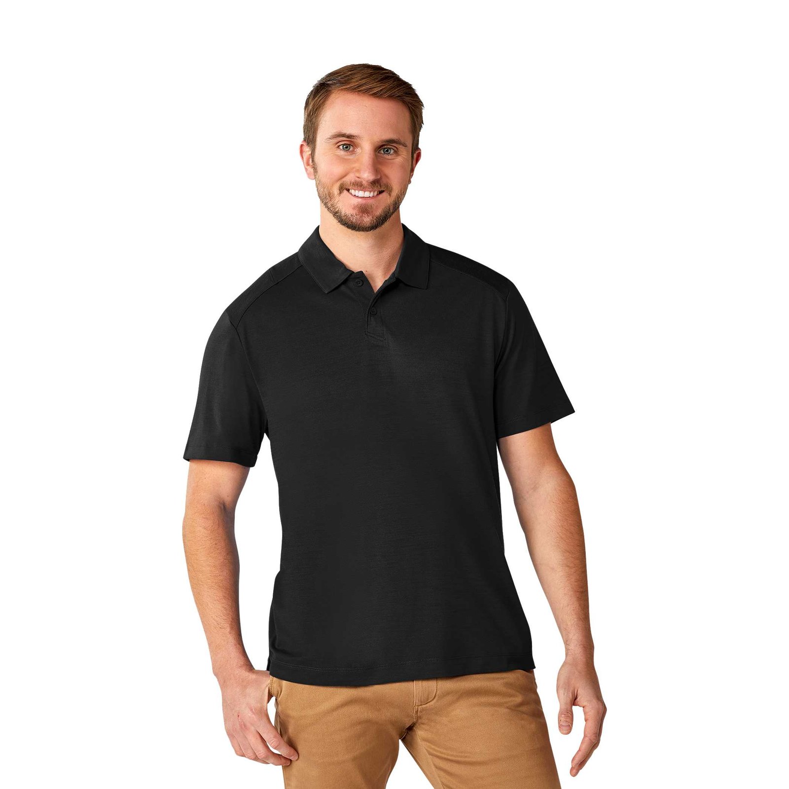 TM16312_995_D_FR_nobg Men's AMOS Eco Short Sleeve Performance Polo - Image 1
