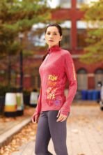 Women's TAZA Performance Knit Quarter Zip with Thumb Holes - Image 7