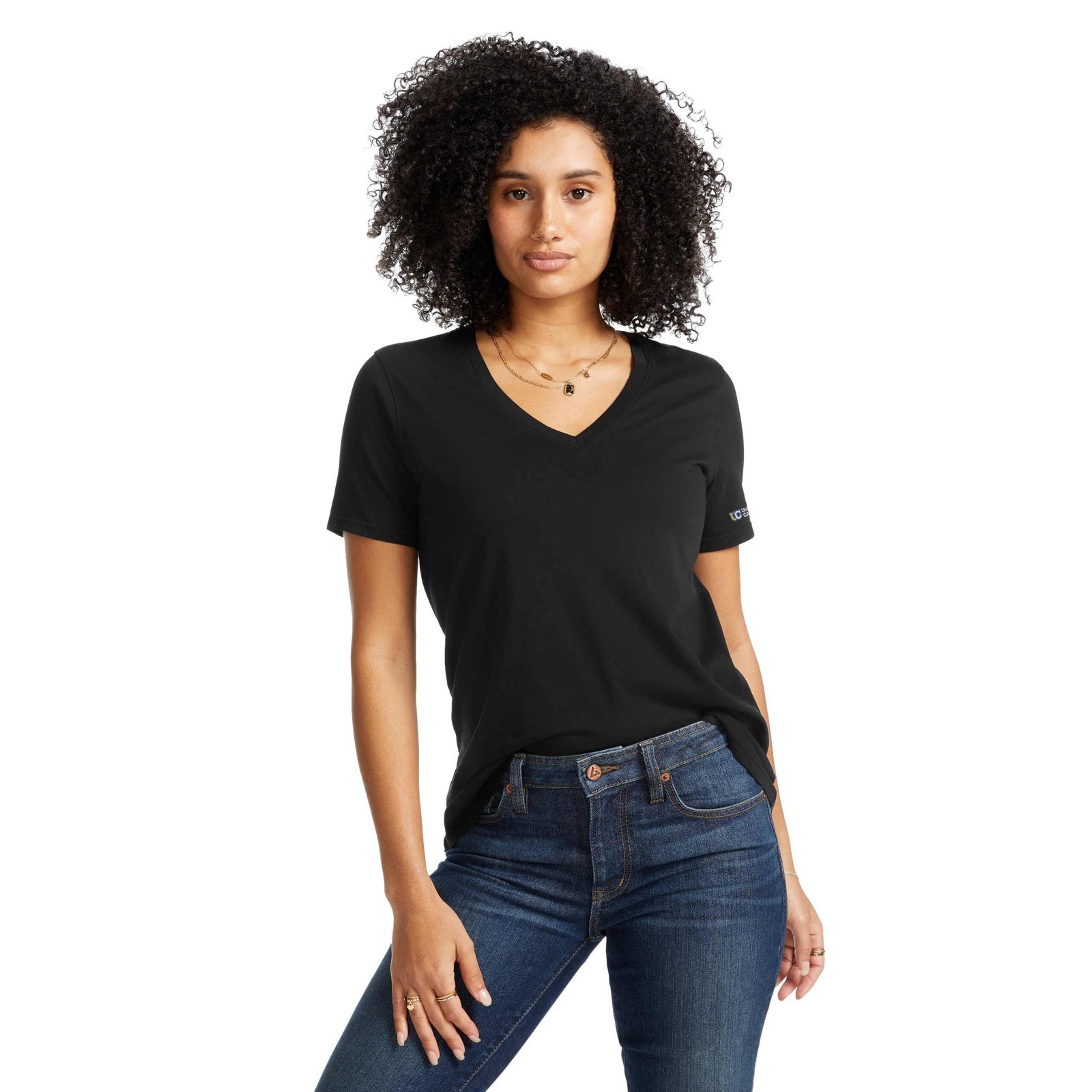 TM97925_995_D_FR_ONS Women's American Giant Classic Cotton V-Neck T-Shirt - Image 1